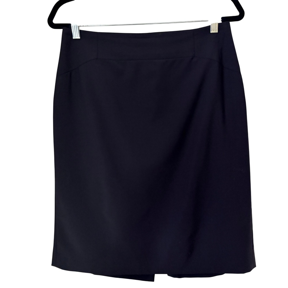 Ann Taylor Black Wool Pencil Skirt Women's 8 Professional Office Wear